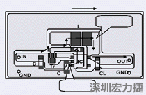 圖2：升壓電路的PCB設(shè)計(jì)示例。