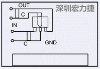 圖3：降壓電路的PCB設(shè)計(jì)示例。