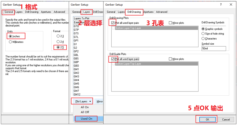 輸出Gerber部分，F(xiàn)ile下選擇 Gerber Files