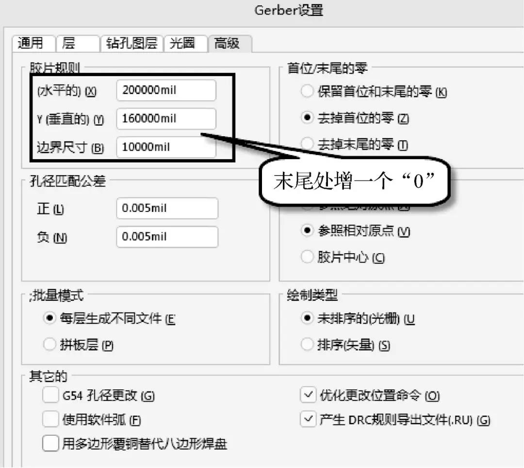 膠片規(guī)則擴(kuò)大設(shè)置